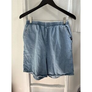 Vintage Chic Blue Jeans Shorts Size 6 Regular Women's